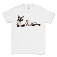 White siamese Classic Tee - LillyAllenDesigns