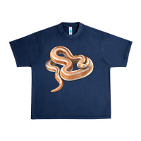 Navy Rosy Boa Snake Illustrations Urban Heavy Tee - LillyAllenDesigns
