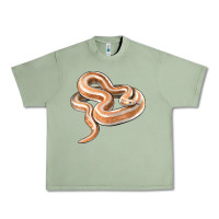 Oil Green Rosy Boa Snake Illustrations Urban Heavy Tee - LillyAllenDesigns