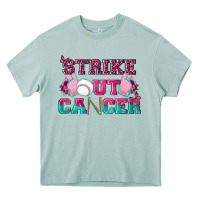 Arona Strike Out Cancer Baseball Heavy Core Tee - texasbilliewilder