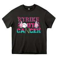 Asphalt Strike Out Cancer Baseball Heavy Core Tee - texasbilliewilder