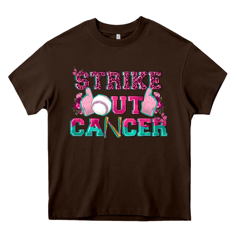 Strike Out Cancer Baseball Heavy Core Tee by texasbilliewilder | Teevron