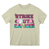 Mossy Strike Out Cancer Baseball Heavy Core Tee - texasbilliewilder