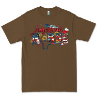 Cacao American Nurse 4th of July Premium Tee - CowGirlArtShop
