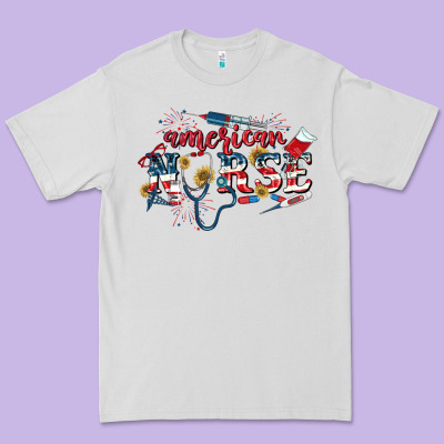 American Nurse 4th Of July Premium Tee Designed By Cowgirlartshop