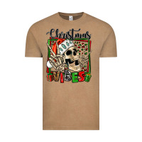 Vintage Coffee christmas vibes skeleton Vintage Tee - Jasminsmagicworld