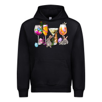 Black Easter wine glasses Urban Hoodie - OliviaCreatesArt