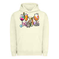 Pigment Pistachio Easter wine glasses Urban Hoodie - OliviaCreatesArt