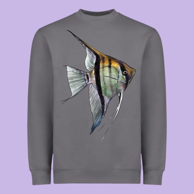 Angelfish Heavyweight Sweatshirt Designed By Lillyallendesigns