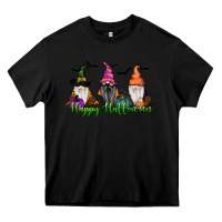 Black happy halloween gnome pumpkin Heavy Core Tee - RanaPortraitStore