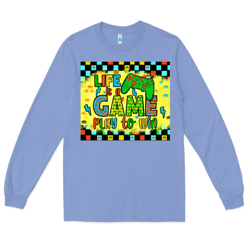 Life Is A Game Play To Win Long Sleeve Tee by JahusDesignShop | Teevron