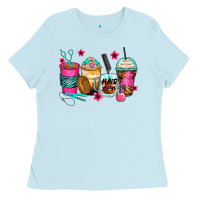 Baby Blue hairstylist coffee cups Ladies Tee - Zillion Design Studio