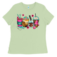 Matcha hairstylist coffee cups Ladies Tee - Zillion Design Studio