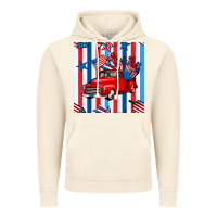 Vintage Artic 4th of july seamless pattern truck Vintage Hoodie - BundleAndBundleShop