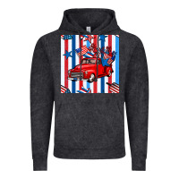 Vintage Black 4th of july seamless pattern truck Vintage Hoodie - BundleAndBundleShop