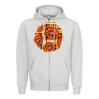 Dove Grey Thanksgiving Turkey With Tartan Patch Zipper Hoodie - BundleAndBundleShop