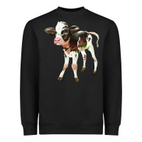 Black Holstein Calf Heavyweight Sweatshirt - LillyAllenDesigns