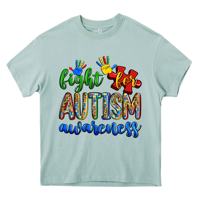 Fight For Autism Awareness Heavy Core Tee by Zillion Design Studio | Teevron