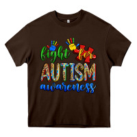 Chocolate Brown fight for autism awareness Heavy Core Tee - Zillion Design Studio