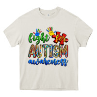 Cream fight for autism awareness Heavy Core Tee - Zillion Design Studio