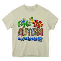 Mossy fight for autism awareness Heavy Core Tee - Zillion Design Studio