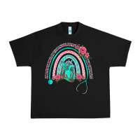 Black nurse life spring stethoscope heart rainbow Urban Heavy Tee - BarkalooDesign
