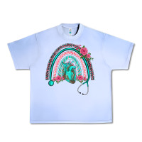 Grape Ice nurse life spring stethoscope heart rainbow Urban Heavy Tee - BarkalooDesign