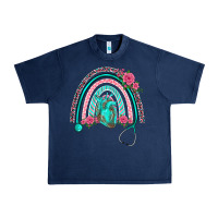 Navy nurse life spring stethoscope heart rainbow Urban Heavy Tee - BarkalooDesign