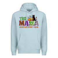Blue Mist This mama loves her spooky crew Premium Hoodie - NancyCooperArtShop