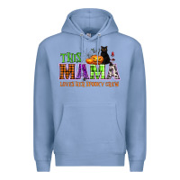 Colony Blue This mama loves her spooky crew Premium Hoodie - NancyCooperArtShop