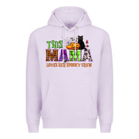Lilac This mama loves her spooky crew Premium Hoodie - NancyCooperArtShop