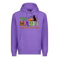 Purple This mama loves her spooky crew Premium Hoodie - NancyCooperArtShop