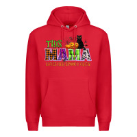 Red This mama loves her spooky crew Premium Hoodie - NancyCooperArtShop