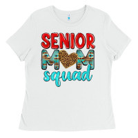 White senior mom squad Ladies Tee - texasbilliewilder