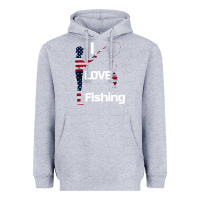 Heather Grey I love fishing Heavyweight Hoodie - Bettercallsaul