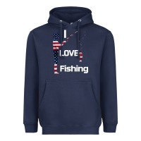 Navy I love fishing Heavyweight Hoodie - Bettercallsaul