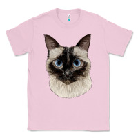 Bubblegum Pink siamese face Classic Tee - LillyAllenDesigns
