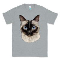 Heather Grey siamese face Classic Tee - LillyAllenDesigns