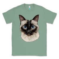 Sage siamese face Classic Tee - LillyAllenDesigns