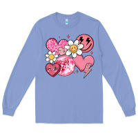 Colony Blue retro valentines day Long Sleeve Tee - MaliasSmallBusiness