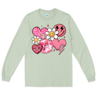Matcha retro valentines day Long Sleeve Tee - MaliasSmallBusiness