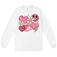 White retro valentines day Long Sleeve Tee - MaliasSmallBusiness