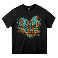 Black fall vibes heart Heavy Core Tee - RanaPortraitStore