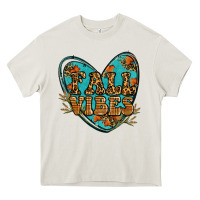 Cream fall vibes heart Heavy Core Tee - RanaPortraitStore