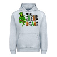Heather Grey St. Patrick's Mister shenanigans Urban Hoodie - OliviaCreatesArt