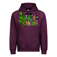 Mauve Wine St. Patrick's Mister shenanigans Urban Hoodie - OliviaCreatesArt