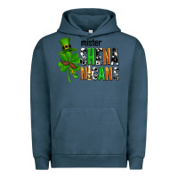 Pigment Midnight Navy St. Patrick's Mister shenanigans Urban Hoodie - OliviaCreatesArt