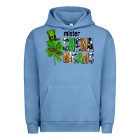 Pigment Pebble Blue St. Patrick's Mister shenanigans Urban Hoodie - OliviaCreatesArt