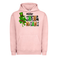 Pigment Salmon St. Patrick's Mister shenanigans Urban Hoodie - OliviaCreatesArt
