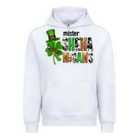 White St. Patrick's Mister shenanigans Urban Hoodie - OliviaCreatesArt